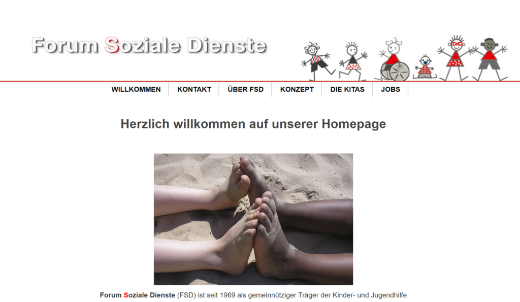 forum-soziale-dienste.de — Zustand vorher (Joomla, Snapshot 2016)